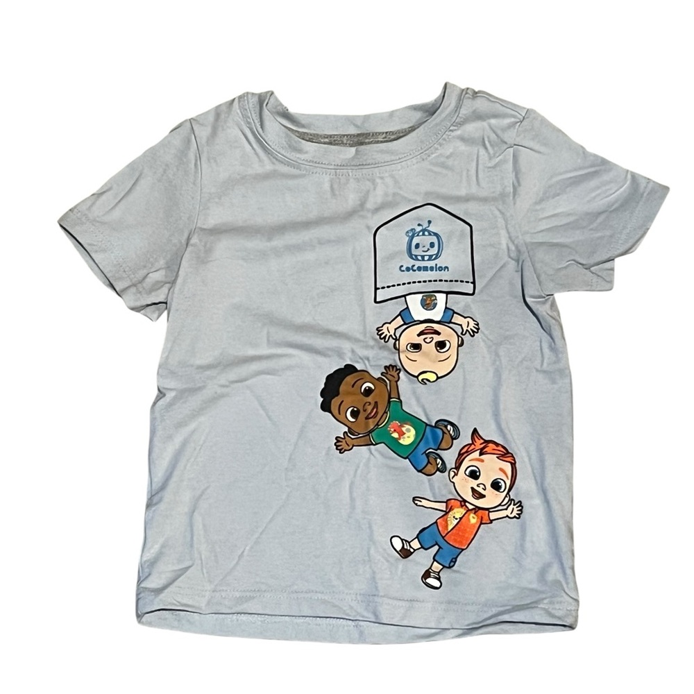 Cocomelon Toddler Graphic T-Shirt Size 2T Gray/blue